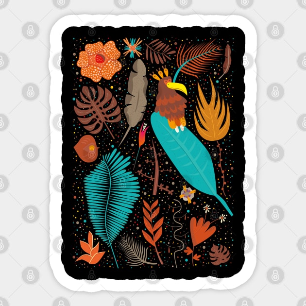 Jungle design, jungle illustration. Bring the rainforest into your home. Sticker by Boogosh